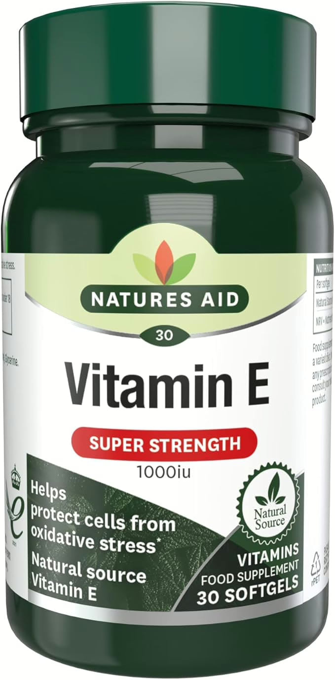Natures Aid Vitamin E 1000 IU 30 Softgel