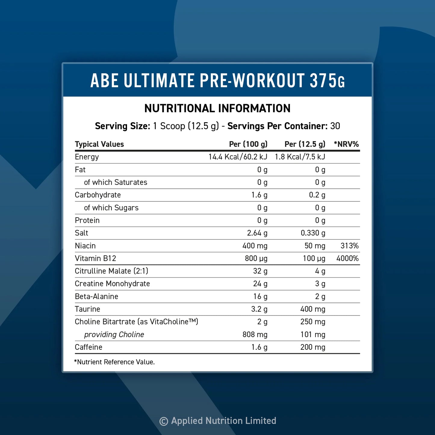 ABE Power Pre Workout 30 Serv