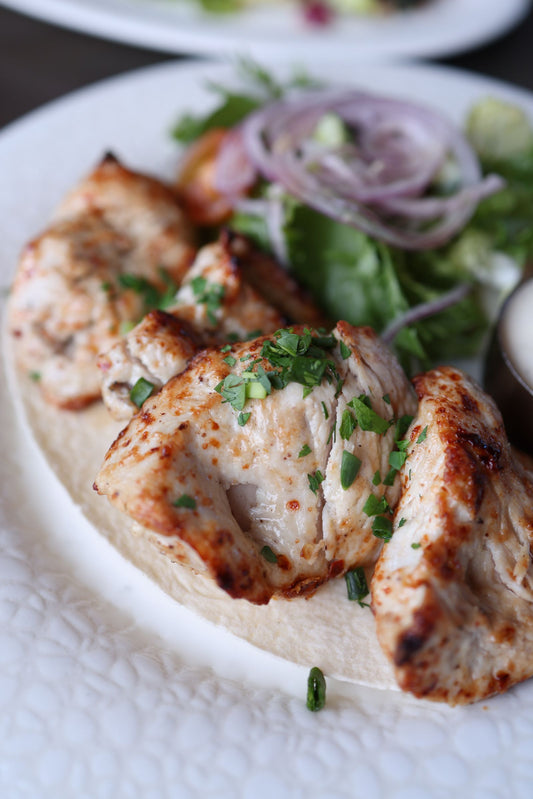 Grilled chicken with lemon salad