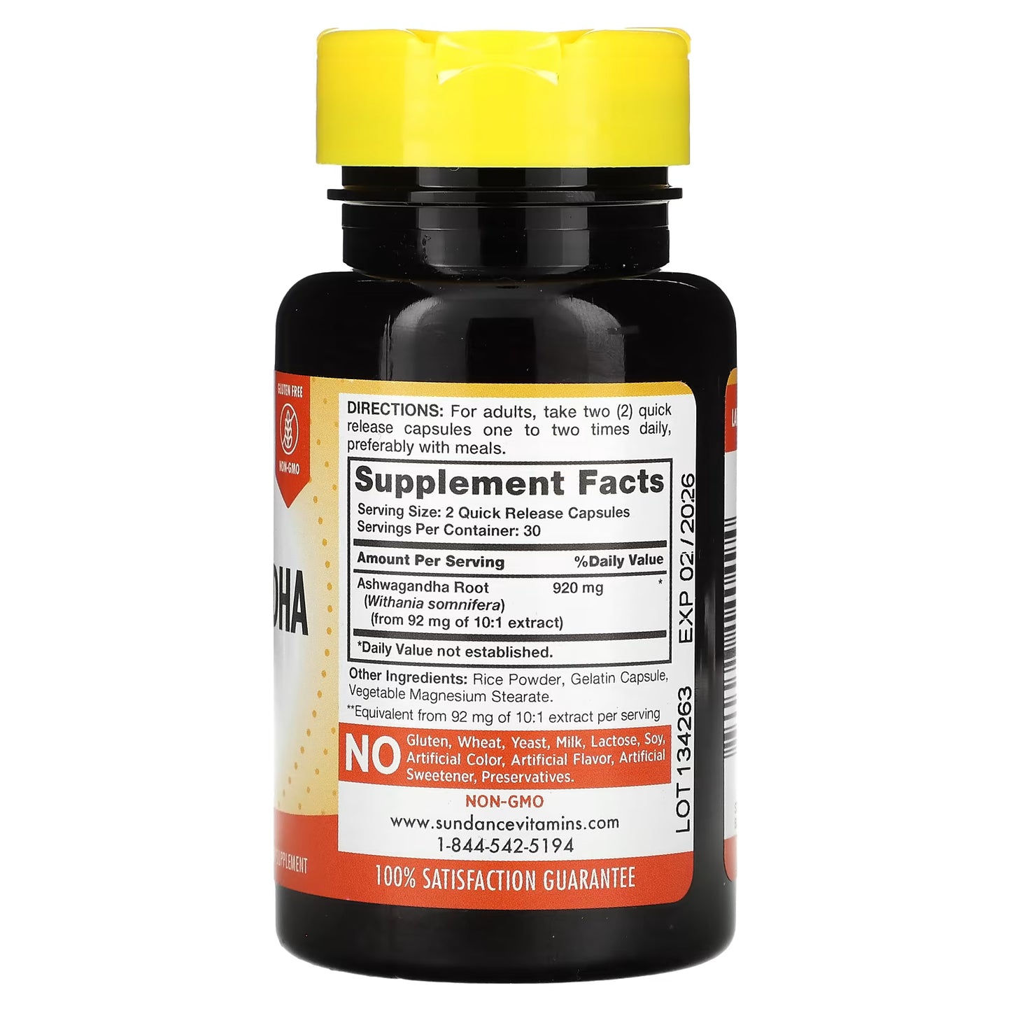 Sundance Ashwagandha 920 mg 60 Capsules