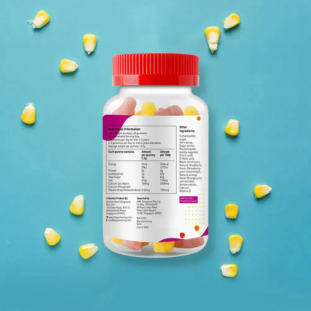Bundle Gumazing For Kids - Multi Vitamin, Vitamin C+ Zinc, Calcium + Vitamin D3