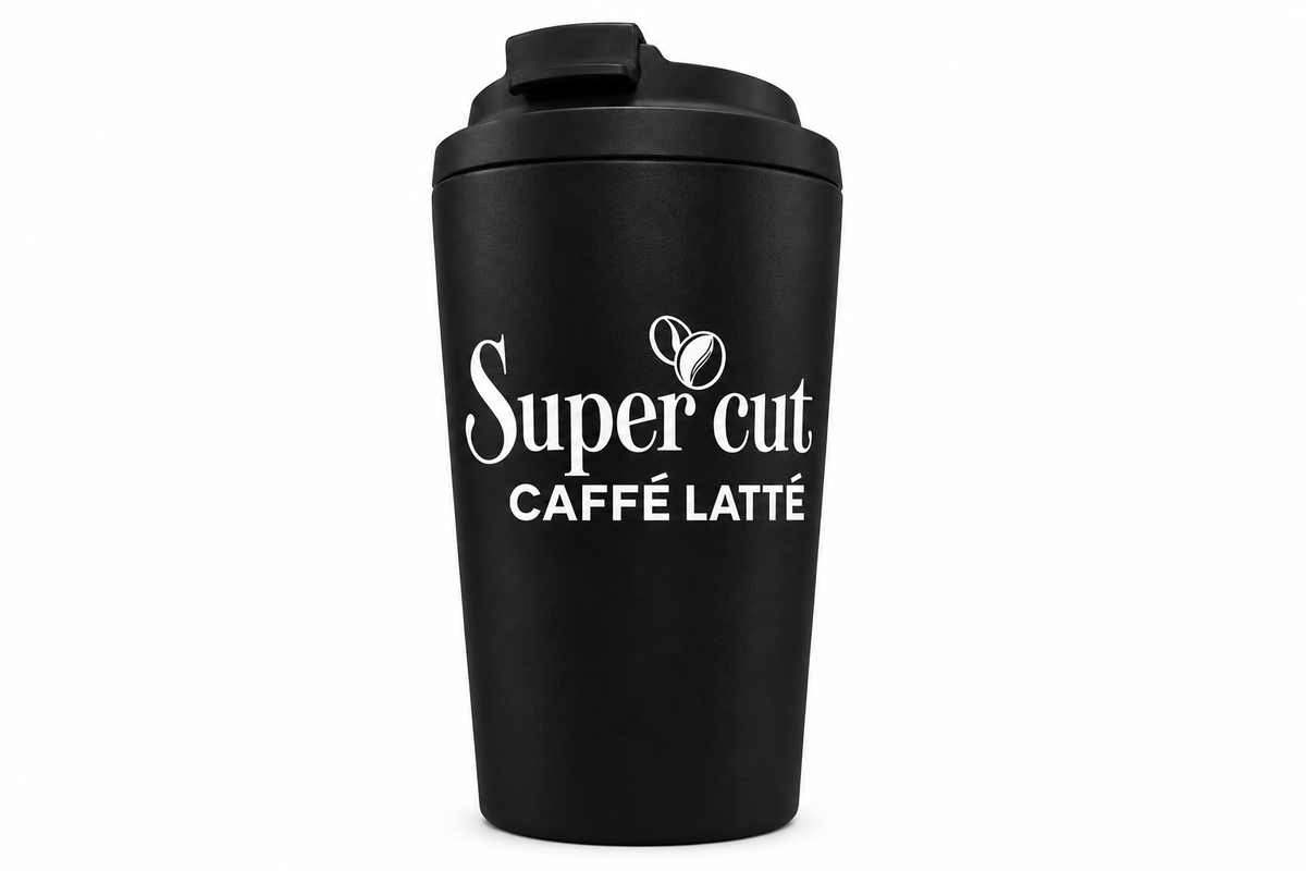 Super Cut Caffe Latte Travel Mug-black