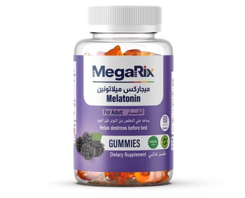 Megarix Melatonin 5mg For Adults 60 Gummies