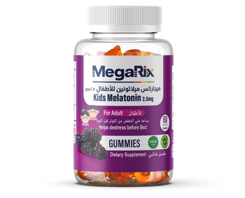 Megarix Melatonin 2.5mg For Kids 60 Gummies