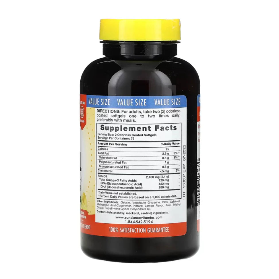 Sundance Fish Oil 1200 mg 100 Softgel