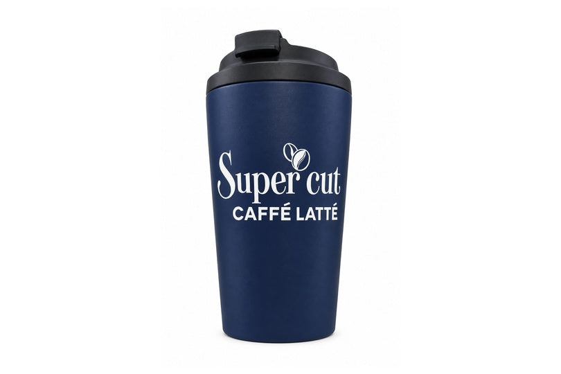 Super Cut Caffe Latte Travel Mug- blue
