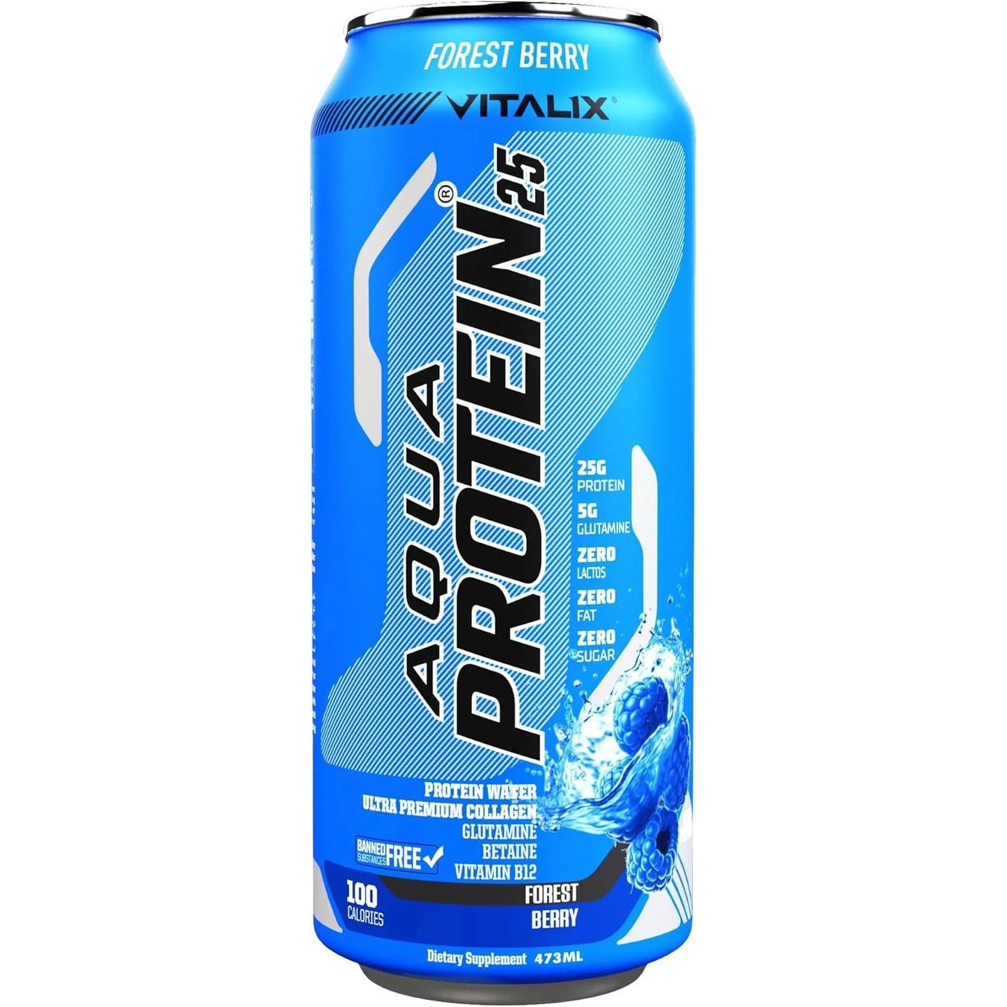 Vitalix Aqua Protein Drink 473 ml Forest Berry Flavour