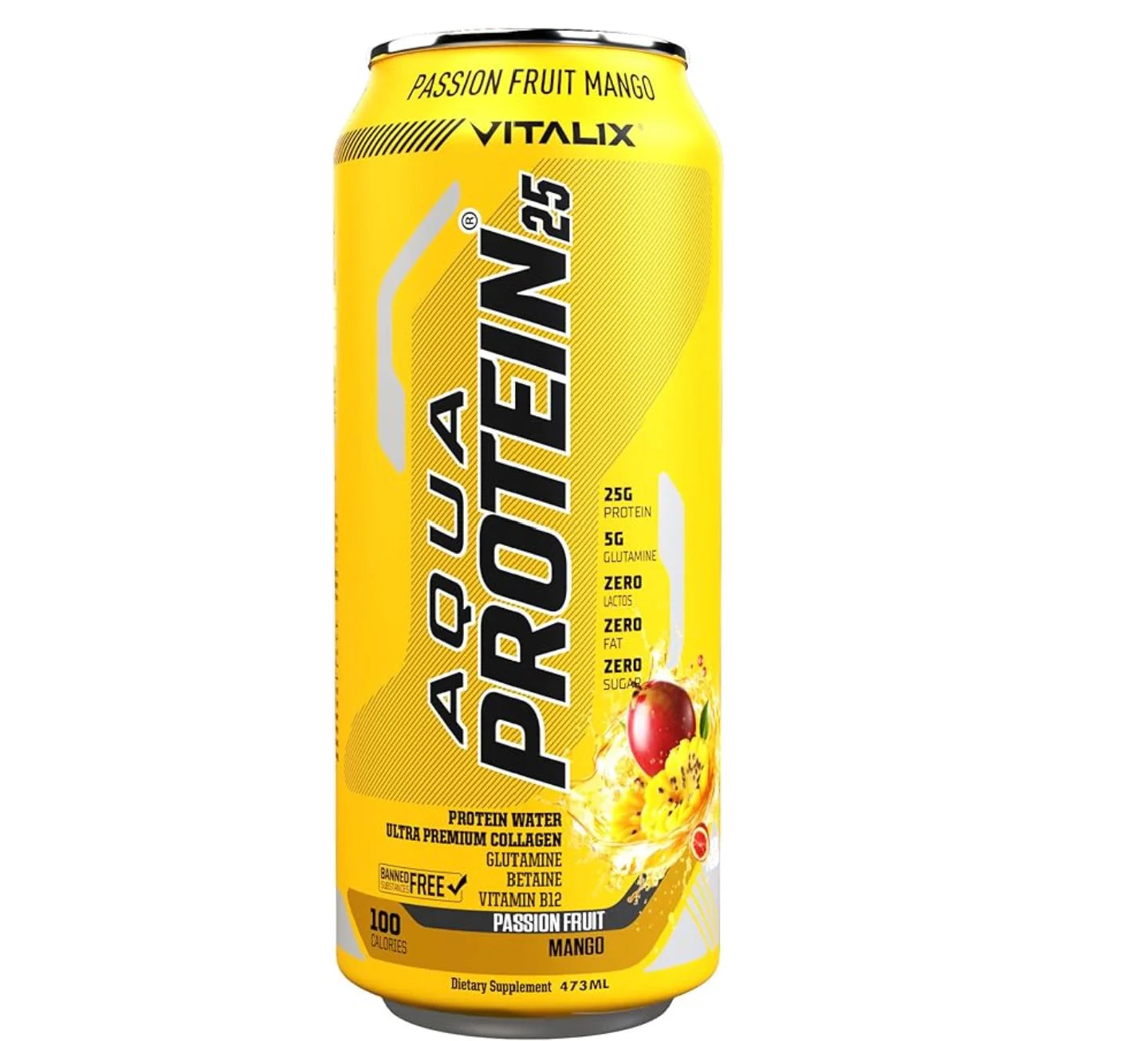 Vitalix Aqua Protein Drink 473 ml Passion Fruit Mango Flavour