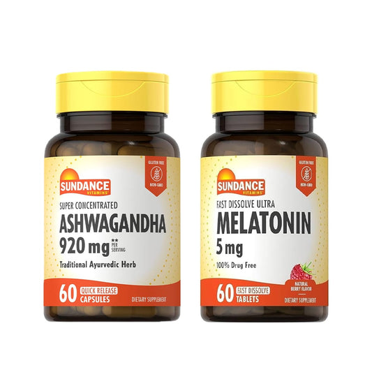 Sundance Ashwagandha 60 tab + Melatonin 60 tab