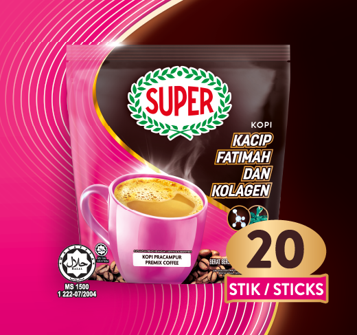 SUPER Coffee Kacip Fatimah and Collagen 20 Sticks